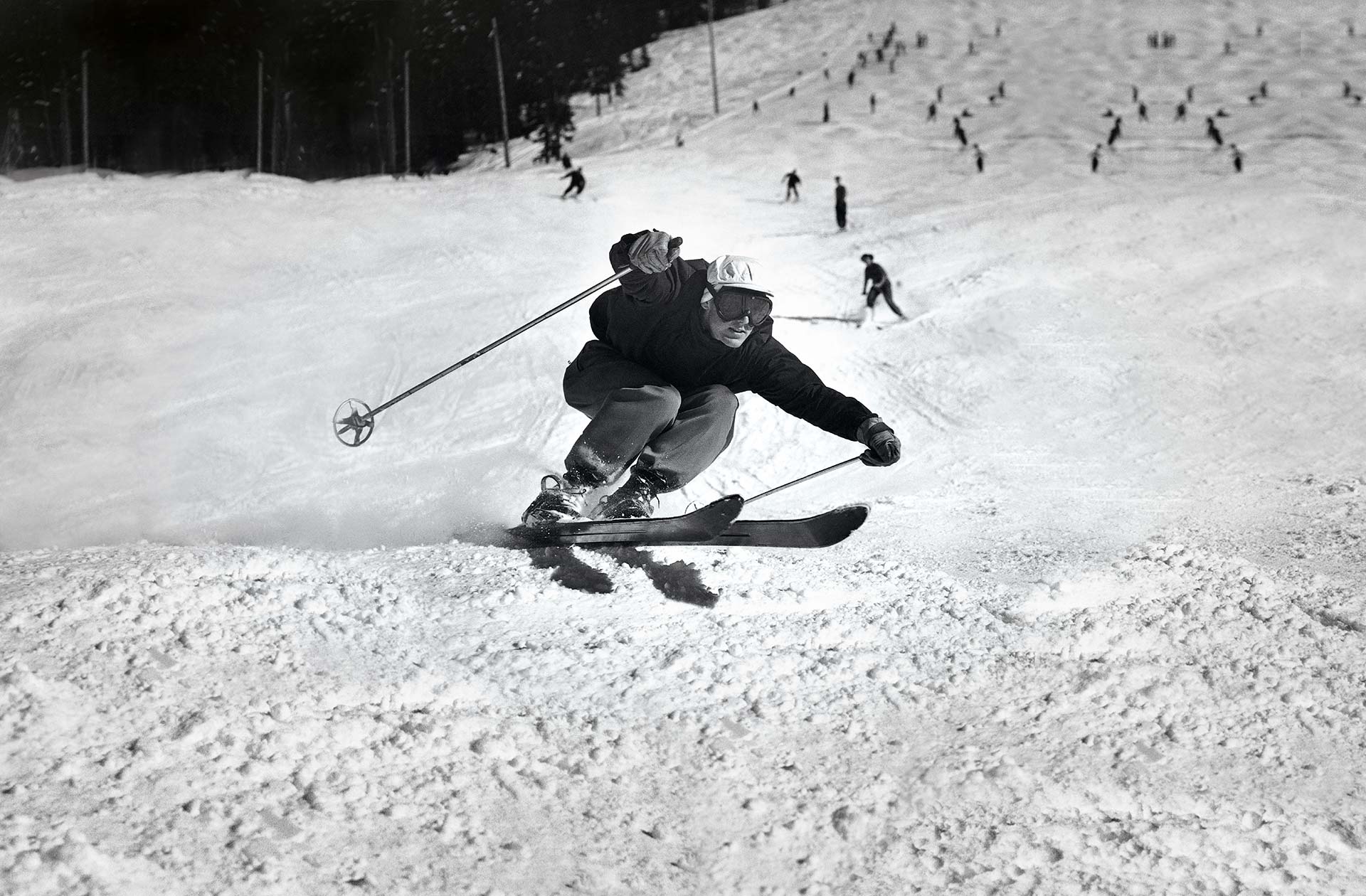 Skifahren wie es früher war in Serfaus-Fiss-Ladis.